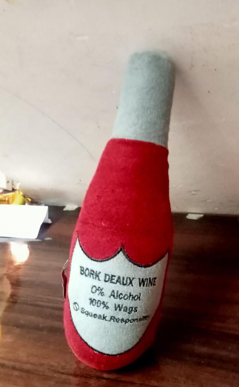 Plush Paw Wine Bottle