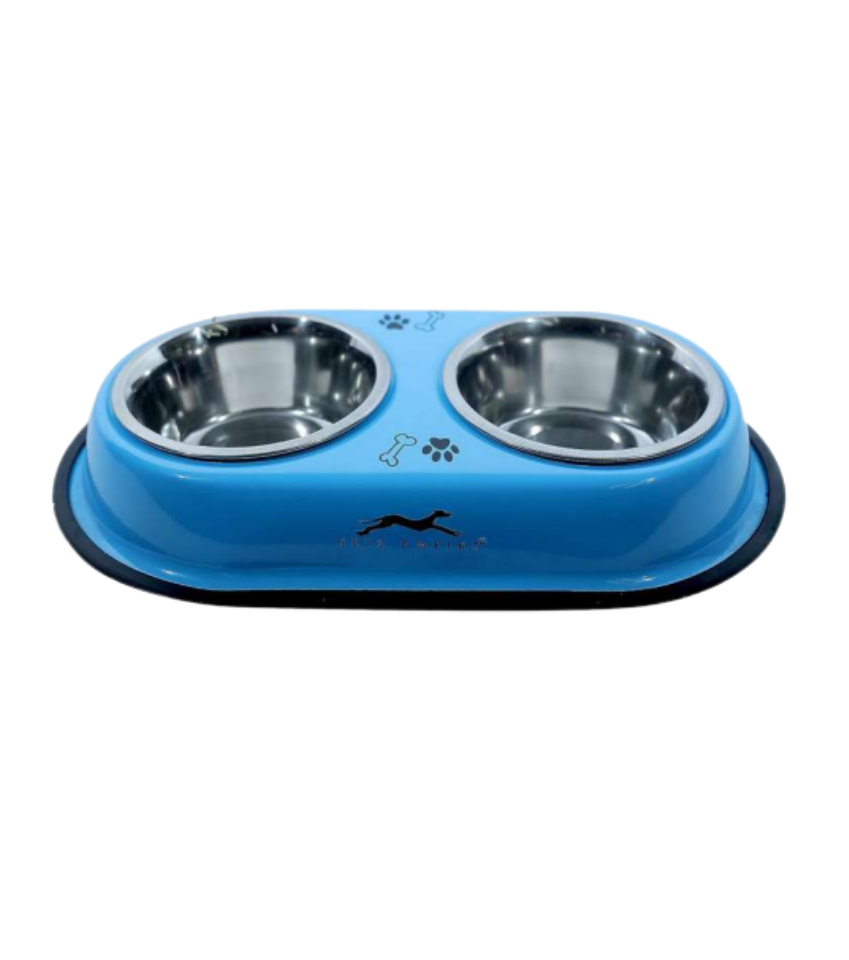Stainless Steel Food Bowls Feeder (Set of 2)