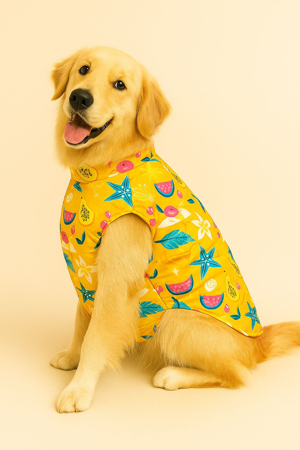 Sunshine Bloom Kurta (Yellow with floral pattern)